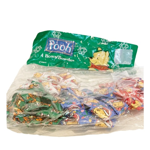 Disney Winnie the Pooh Christmas Lot Vintage Gift Bows Stocking Figure Ornament - Picture 4 of 11